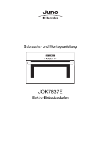 Bedienungsanleitung Juno-Electrolux JOK7837E Backofen