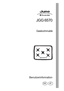 Bedienungsanleitung Juno-Electrolux JGG6570 Kochfeld