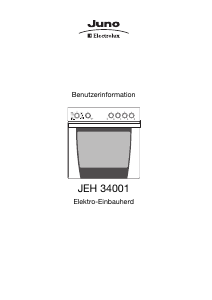 Bedienungsanleitung Juno-Electrolux JEH34001E Herd