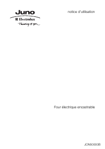 Mode d’emploi Juno-Electrolux JON50000X Cuisinière