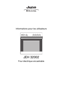 Mode d’emploi Juno-Electrolux JEH32002B Cuisinière