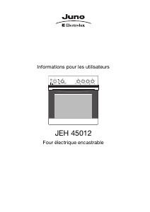 Mode d’emploi Juno-Electrolux JEH45012E Cuisinière