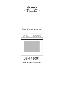 Bedienungsanleitung Juno-Electrolux JEH13001S Herd