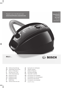 Manual Bosch BGL3B110 Aspirador