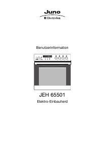 Bedienungsanleitung Juno-Electrolux JEH65501A Herd