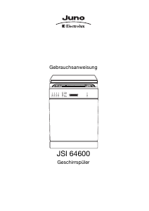 Bedienungsanleitung Juno-Electrolux JSI64600A Geschirrspüler