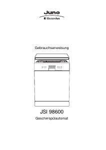 Bedienungsanleitung Juno-Electrolux JSI98600A Geschirrspüler