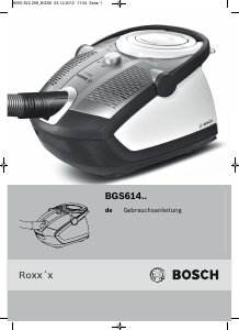 Bedienungsanleitung Bosch BGS61430 Roxxx Staubsauger