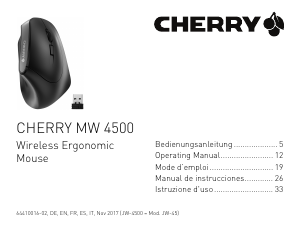 Bedienungsanleitung Cherry MW 4500 Maus