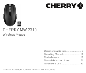 Manual de uso Cherry MW 2310 Ratón