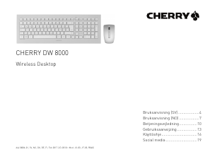 Bruksanvisning Cherry DW 8000 Tastatur