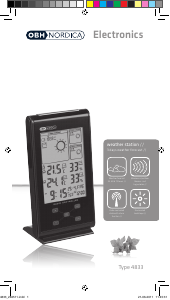 Manual OBH Nordica 4833 Wireless Weather Station