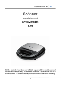 Használati útmutató Rohnson R-262 Kontaktgrill