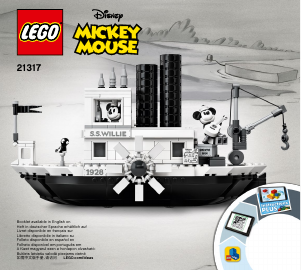 Bruksanvisning Lego set 21317 Ideas Steamboat Willie