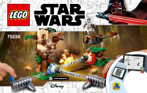 Návod Lego set 75238 Star Wars Napadnutie na planéte Endor