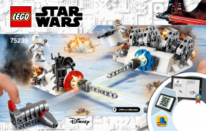 Bruksanvisning Lego set 75239 Star Wars Action Battle Hoth Generator Attack