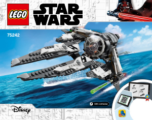 Manual de uso Lego set 75242 Star Wars Interceptor TIE Black Ace