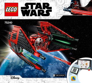 Bruksanvisning Lego set 75240 Star Wars Major Vonregs TIE Fighter