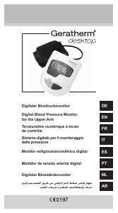 Manuale Geratherm GP_6621 Desktop Misuratore di pressione