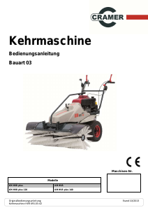 Bedienungsanleitung Cramer KM HVR 120 Plus Kehrmaschine