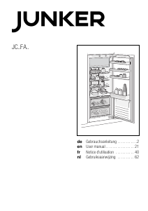 Manual Junker JC50FA31 Refrigerator