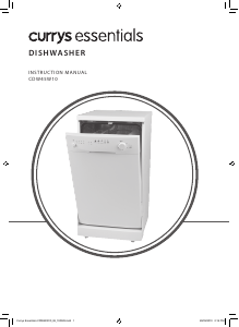 Manual Currys Essentials CDW45W10 Dishwasher