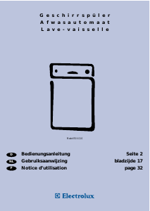 Handleiding Electrolux ESI4110X Vaatwasser