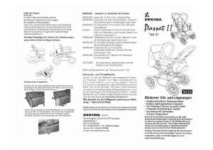 Bedienungsanleitung ZEKIWA Passat II Kinderwagen