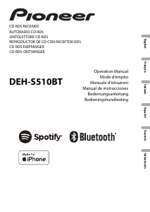 Manuale Pioneer DEH-S510BT Autoradio