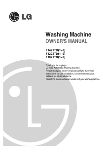 Manual LG F1422TD1 Washing Machine