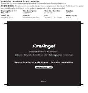 Bedienungsanleitung FireAngel ST-625-EUT Rauchmelder