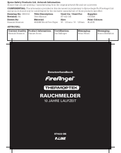 Bedienungsanleitung FireAngel ST-622-DE Rauchmelder