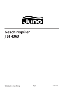 Bedienungsanleitung Juno JSI4363B Geschirrspüler