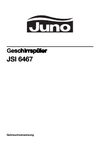 Bedienungsanleitung Juno JSI6467-A Geschirrspüler