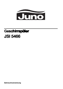 Bedienungsanleitung Juno JSI5466AF Geschirrspüler