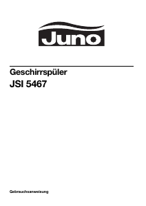 Bedienungsanleitung Juno JSI5467AF Geschirrspüler