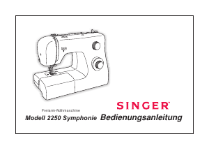 Bedienungsanleitung Singer 2250 Symphonie Nähmaschine