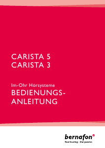 Bedienungsanleitung Bernafon Carista 5 Hörgerät