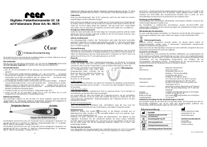 Handleiding Reer SC 18 Thermometer