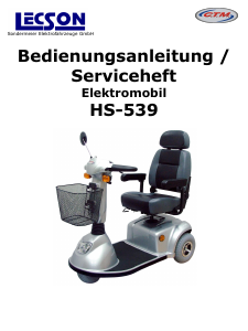 Bedienungsanleitung Lecson HS-539 Elektromobil