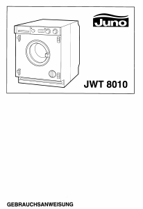 Bedienungsanleitung Juno JWT8010 Waschtrockner