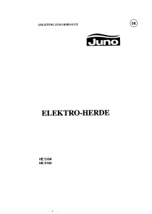 Bedienungsanleitung Juno HE5163 Herd