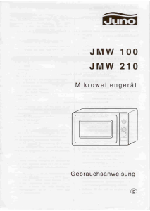 Bedienungsanleitung Juno JMW210B Mikrowelle