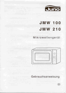 Bedienungsanleitung Juno JMW210E Mikrowelle
