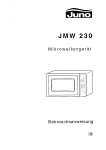 Bedienungsanleitung Juno JMW230E Mikrowelle