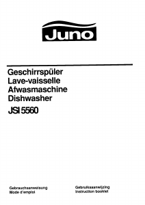 Handleiding Juno JSI5560B Vaatwasser