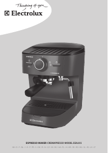 Priročnik Electrolux EEA255 Espresso kavni aparat