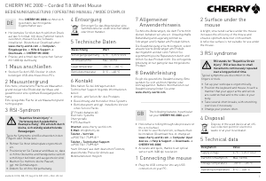 Bedienungsanleitung Cherry MC 2000 Maus