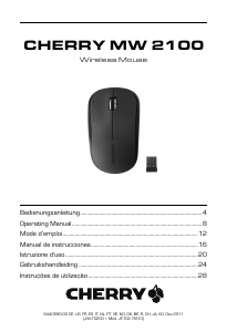 Manuale Cherry MW 2100 Mouse