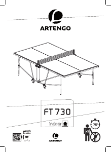 Руководство Artengo FT730 Стол для настольного тенниса